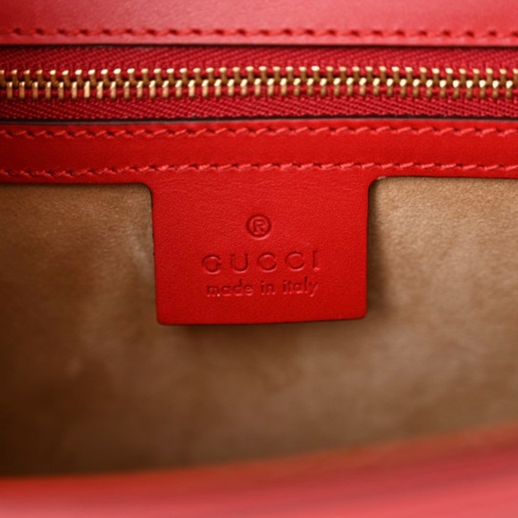 Gucci Red Leather Sylvie Shoulder Bag ✨LIKE NEW✨ - Picture 12 of 16